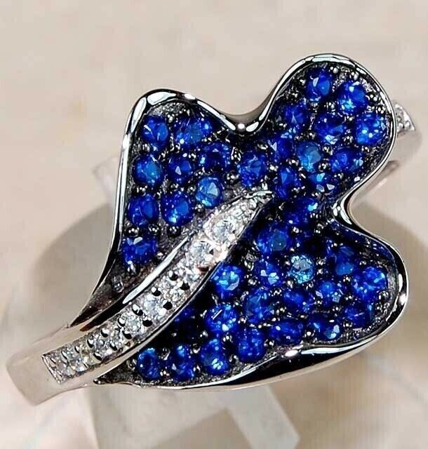 1CT Heat Treated Kyanite 925 Solid Sterling Silver Ring Sz 8 UB3-2