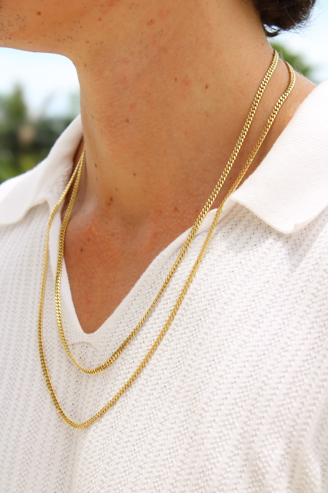 14k or 10k SOLID Gold Cuban Link 3mm Chain Necklace 16 18 22 24 26″ w/ Box Lock