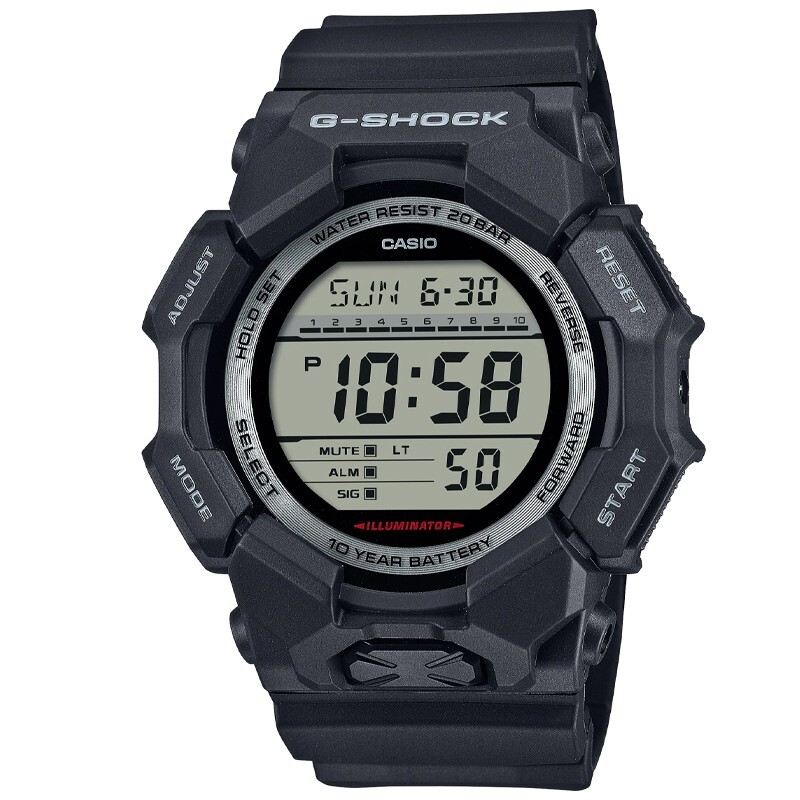 Casio G-Shock Digital 10-Year Battery Resin Black Men’s Watch GD010-1