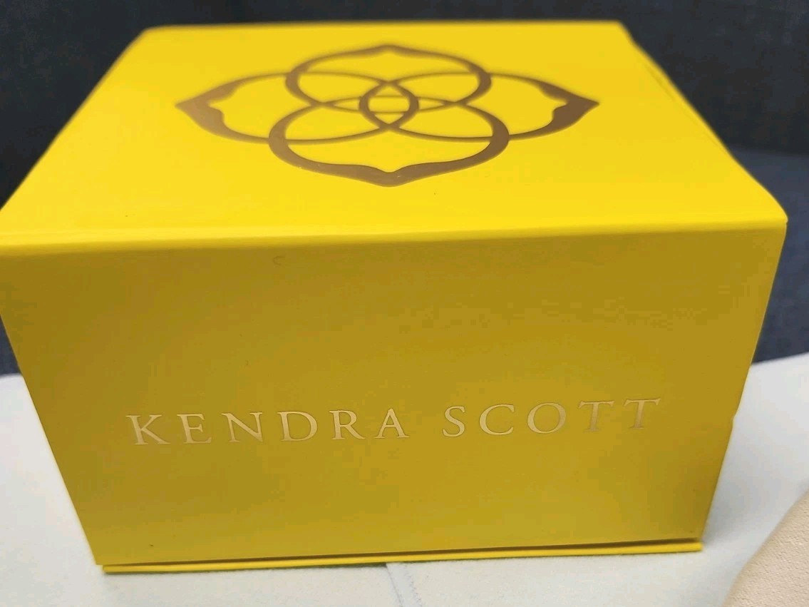 Kendra Scott Silver and Black Carla Statement Drop Earrings
