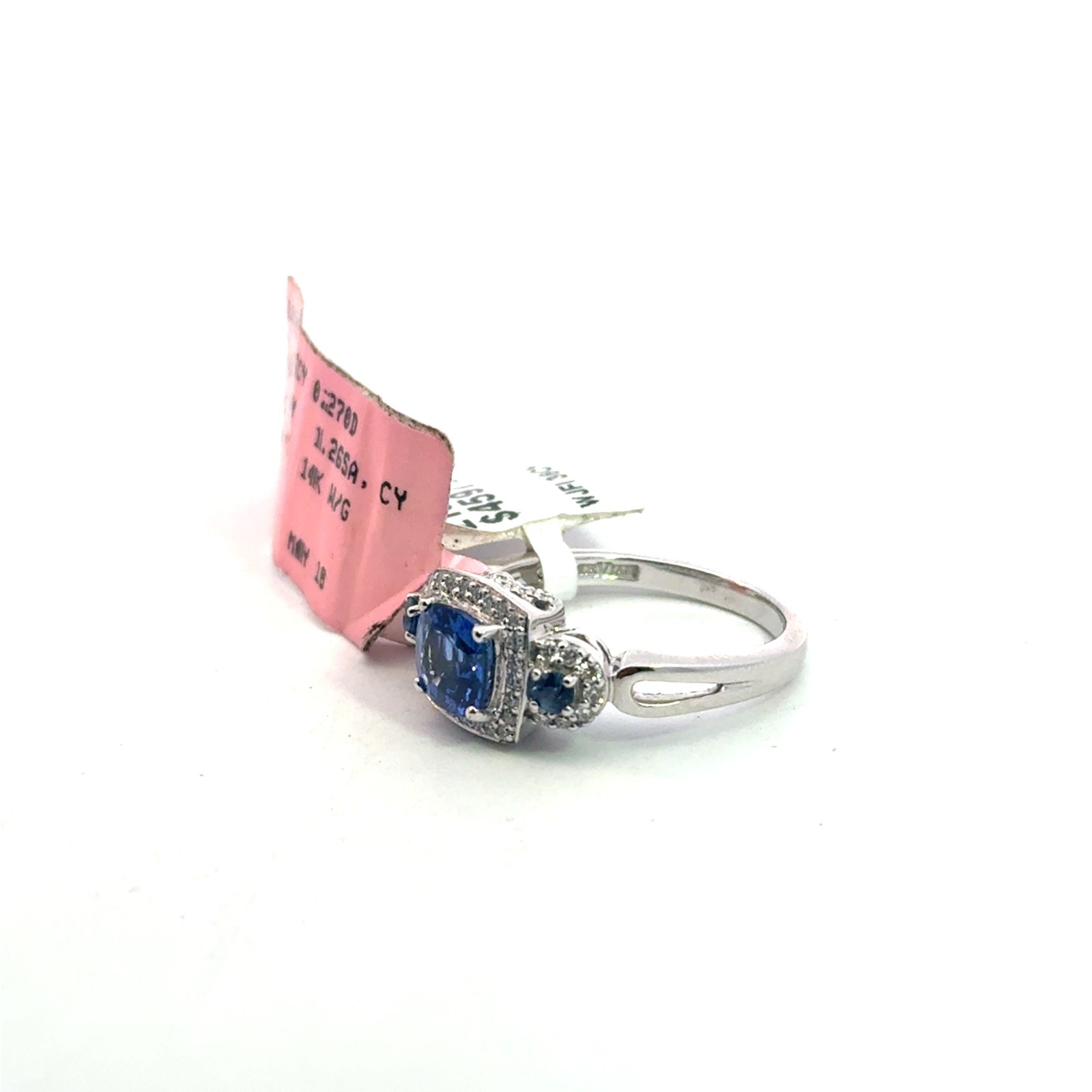 Le Vian 14K 0.27 CT Diamond and 1.26 CT Sapphire Ring – Retail $4597 size 6.5