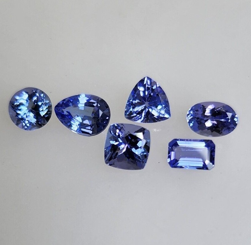 Natural Tanzanite Loose gemstone Assorted Sizes and Shapes