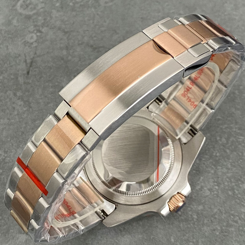 40mm Two Tone Rose Gold 20ATM Diver Watch Case fit NH35 NH34 NH36 ETA2824 PT5000