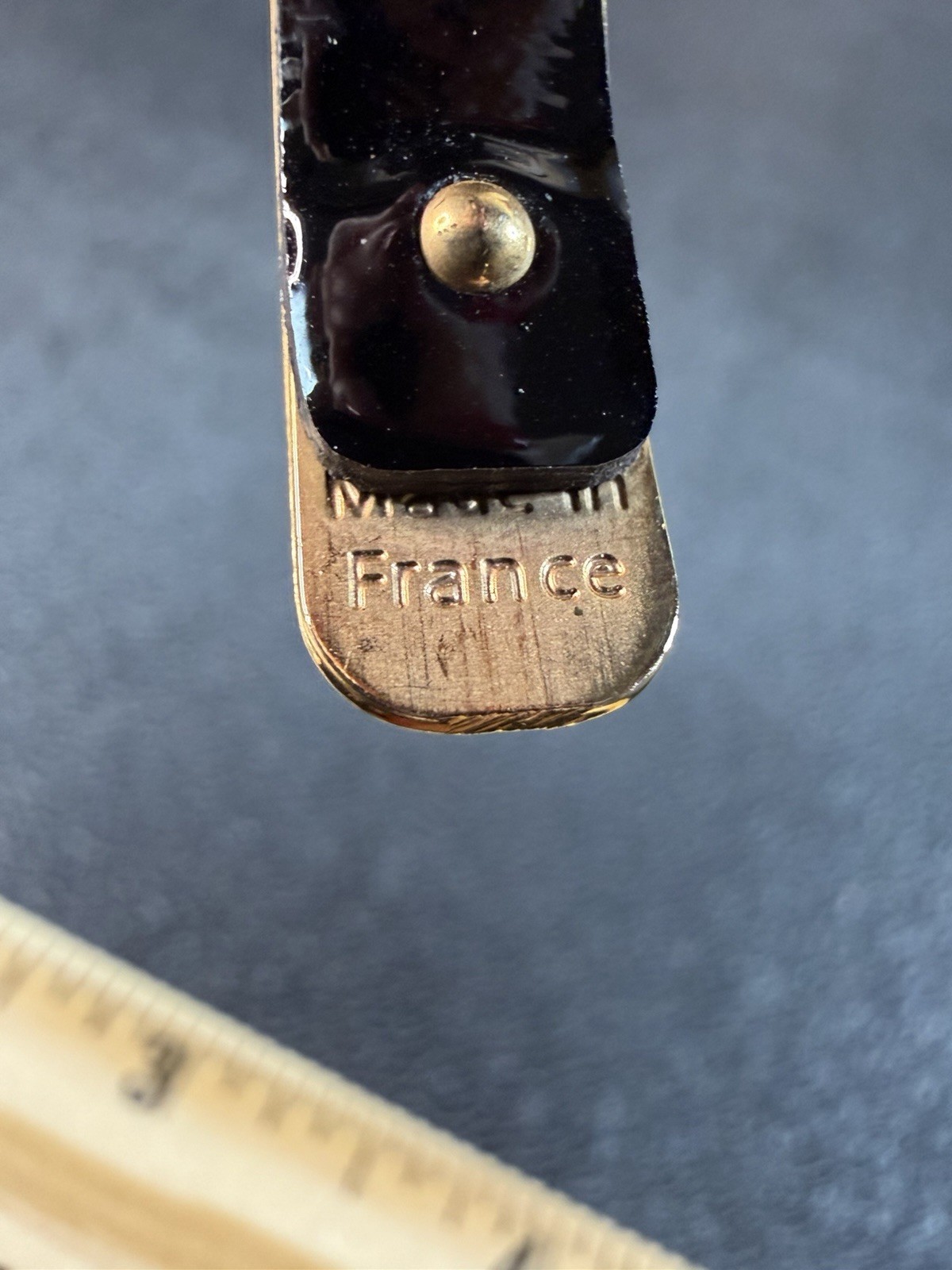 Mid-20th Century Vintage Hinged Bangle Bracelet made in France