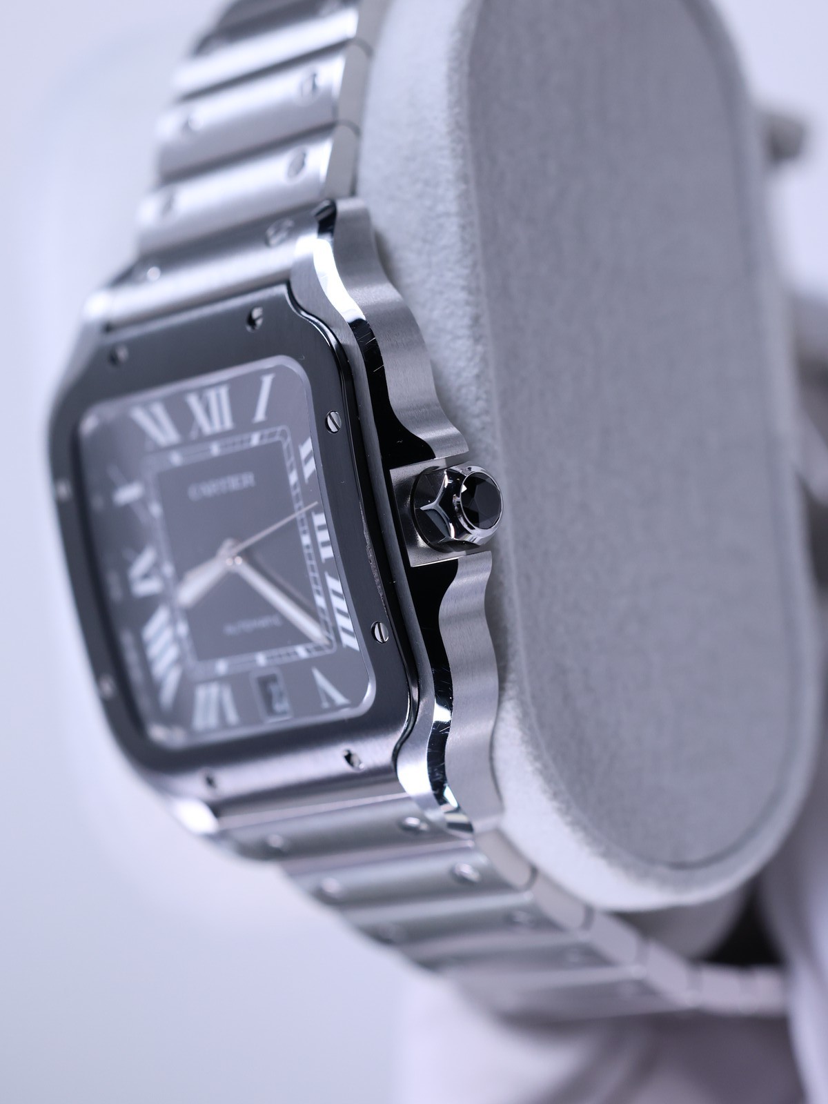 Cartier Santos de Cartier LM WSSA0037 47.5mm Gray Dial Full Set
