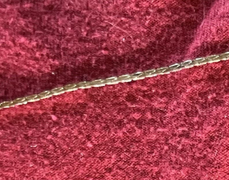 Vintage 9 1/2 Inch (19 Inch Total) Silver Chain Necklace