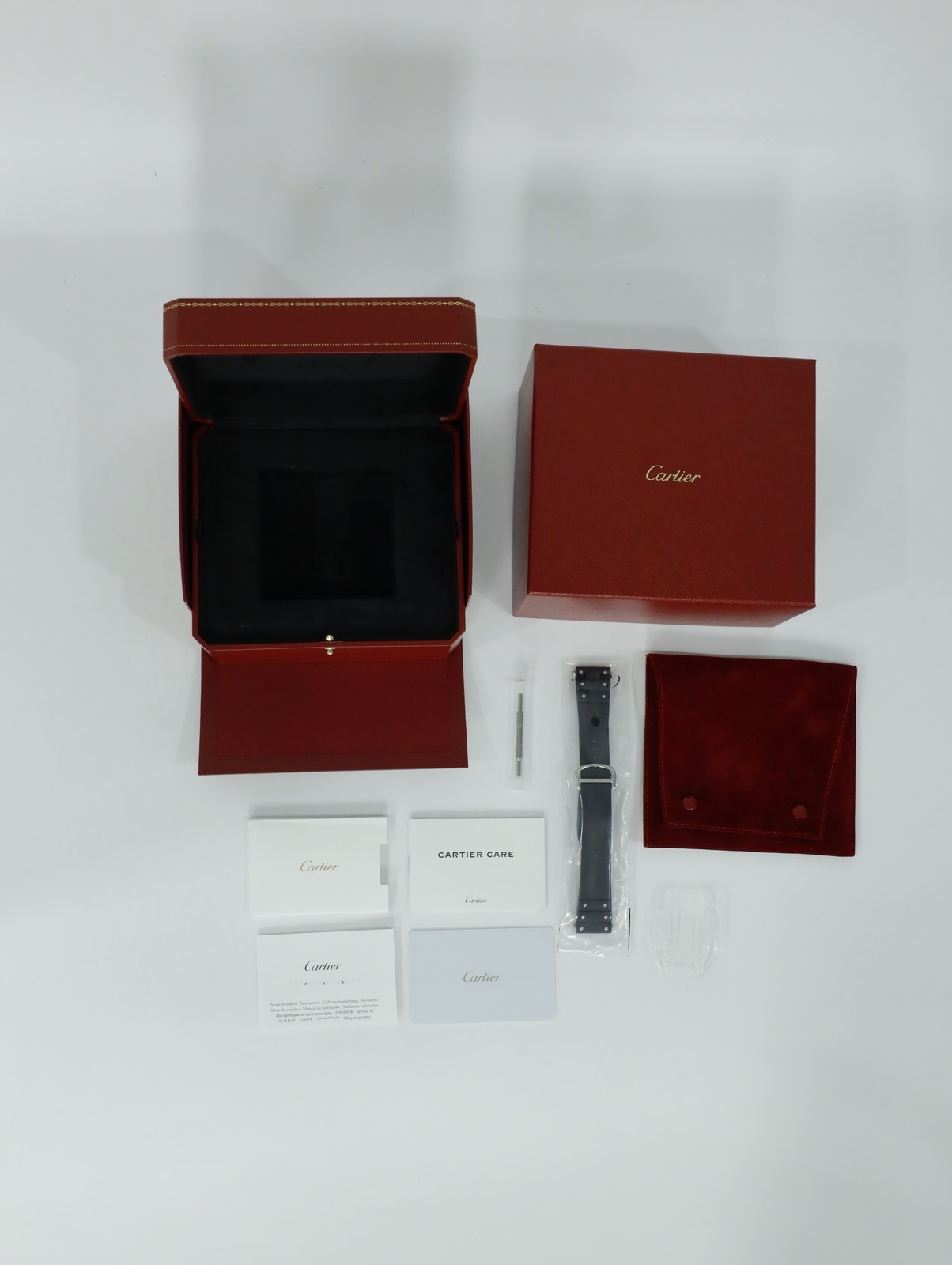 Cartier Santos de Cartier LM WSSA0037 47.5mm Gray Dial Full Set