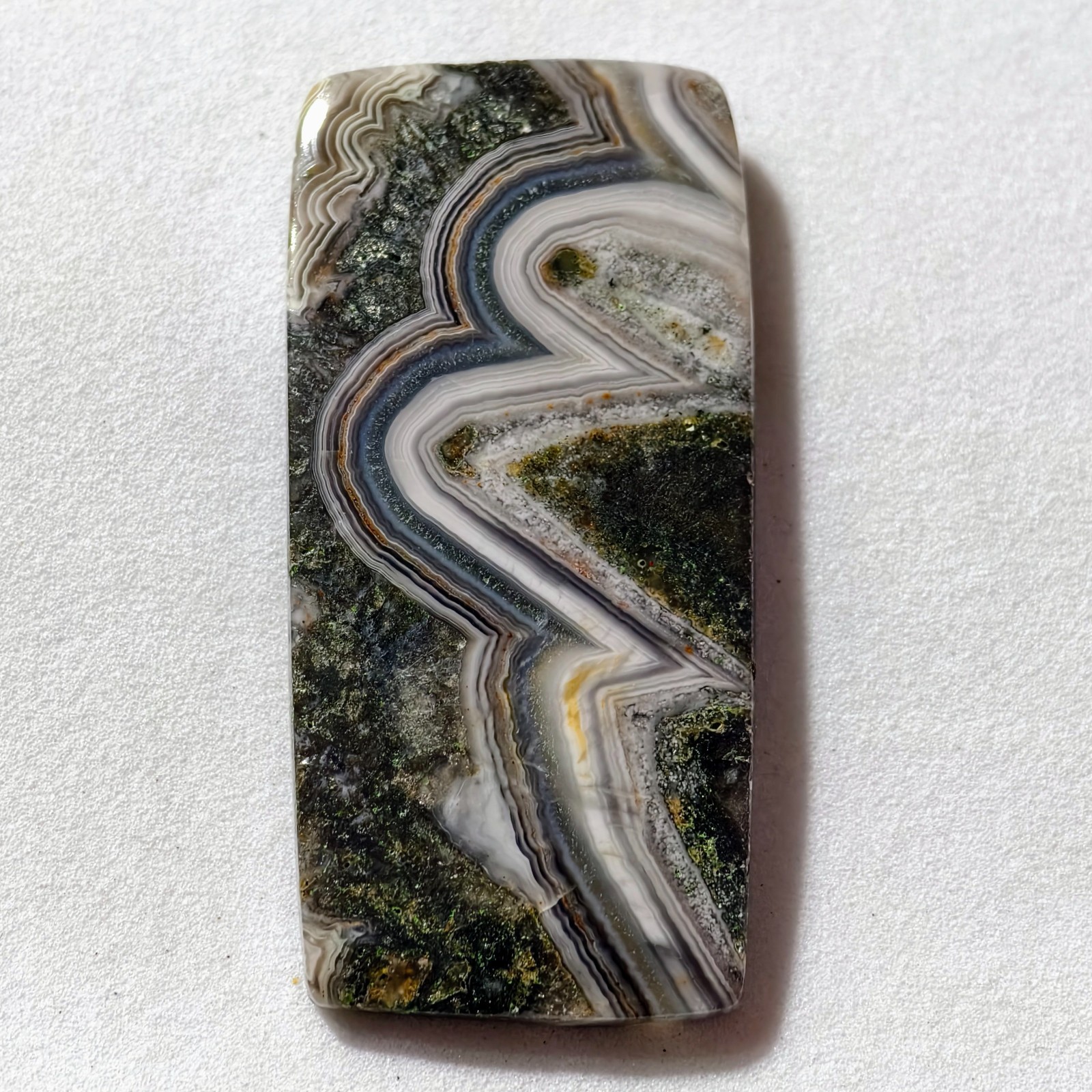 52 Cts Natural Crazy Lace Agate Cabochon Gemstone For Jewelry 47.2×22.8×4.7 MM