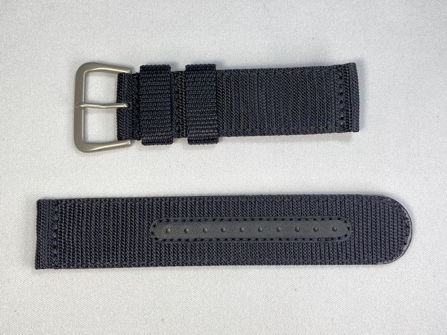 Seiko Genuine 22mm Nylon Band Black 4A211AL for SNZG15JC/7S36-03J0