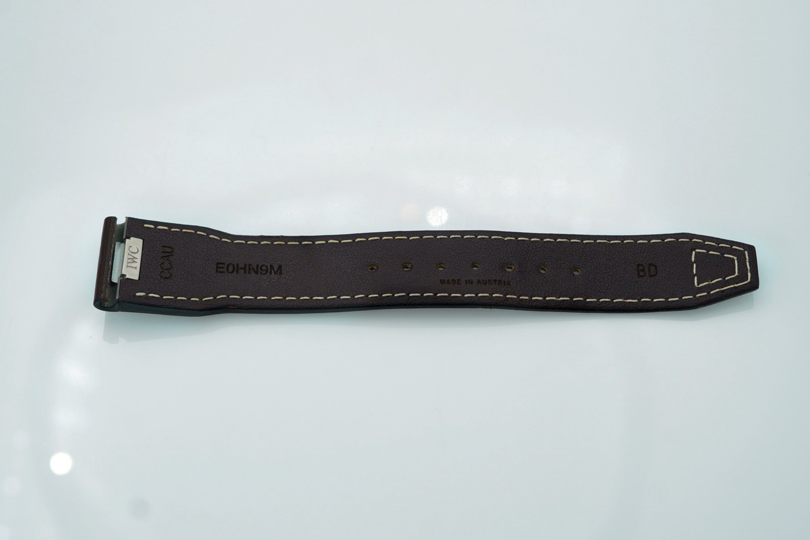 Authentic IWC Big Pilot Santoni 22mm x 18mm Brown Calf Leather Watch Strap OEM