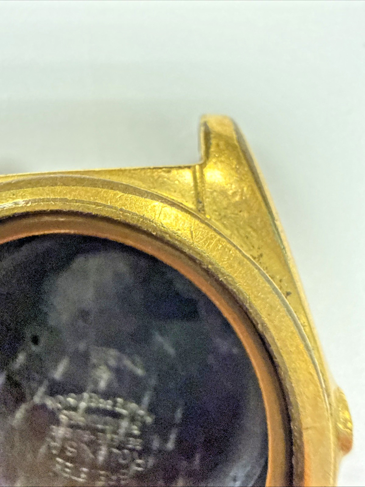 Rolex Vintage 1940s Bubbleback Ovetto 3372 Steel Watch Gold Filled Case e12206