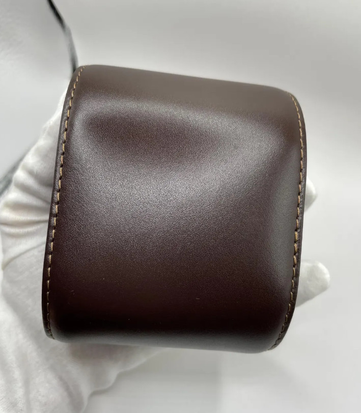 Patek Philippe Dark Brown Leather Watch Travel Case Luxury Carry Box New 2026