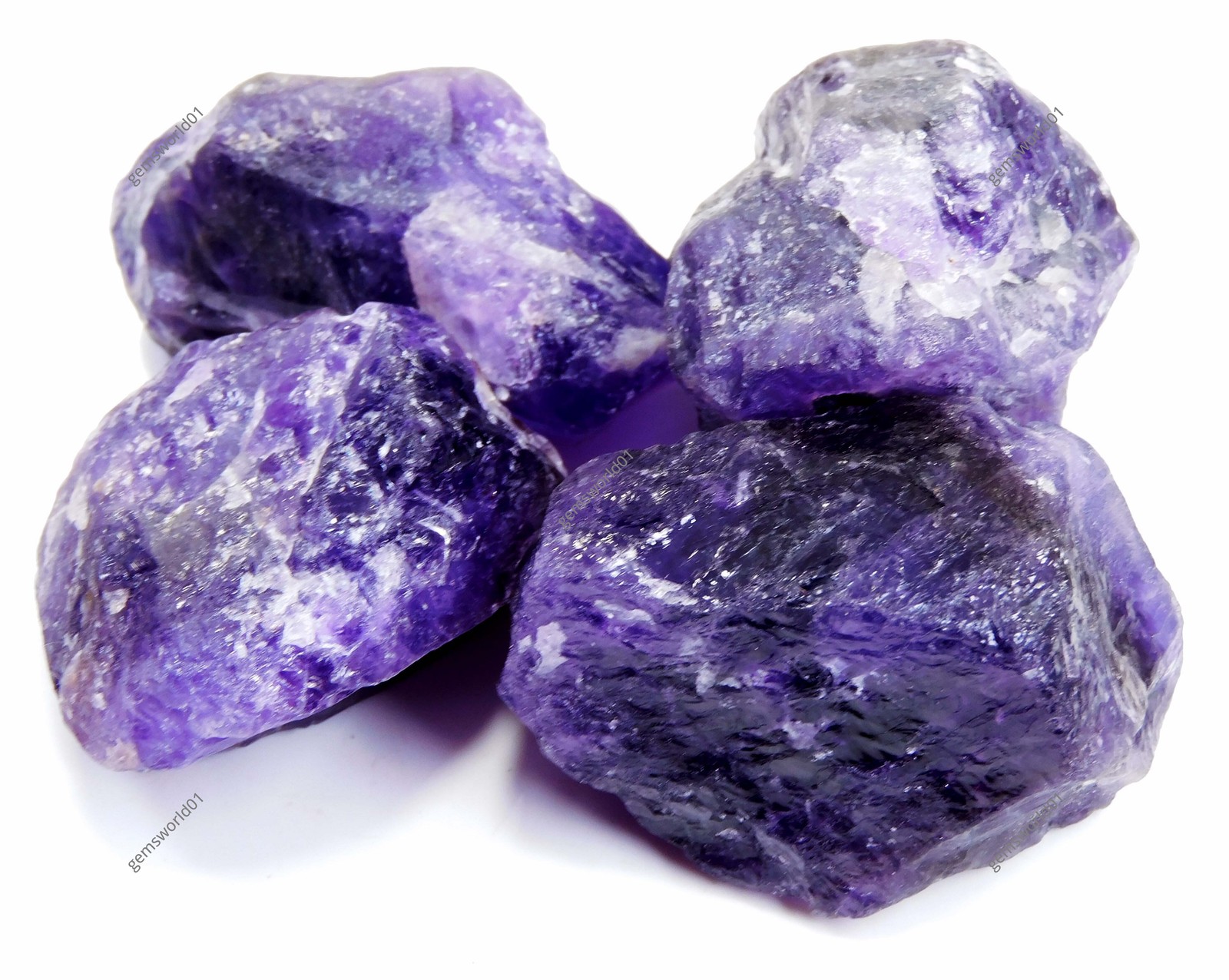 A+ 1372 Ct Natural Violet Purple Amethyst Rough Unheated Rare Lot Losse Gemstone