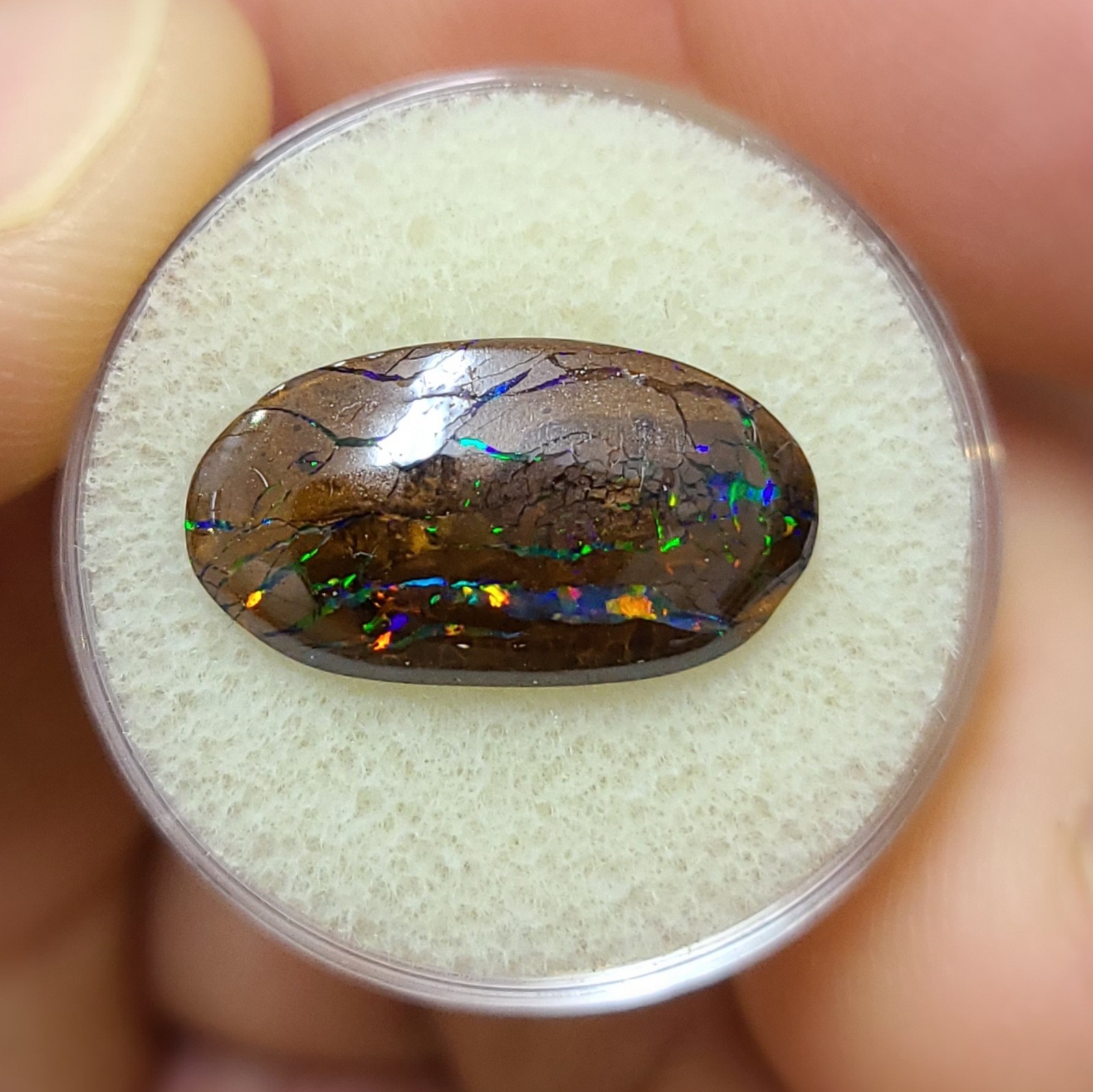 9.45 ct Koroit Boulder Opal *INVESTMENT GRADE* Best fire-all colors double sided