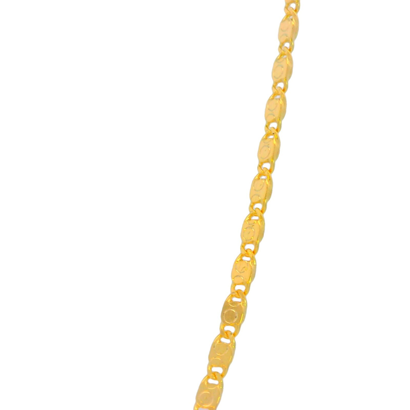 14k SOLID Gold Chain Flat Mariner Link 1.5mm 16″ 18″ 20″, Necklace for Pendants