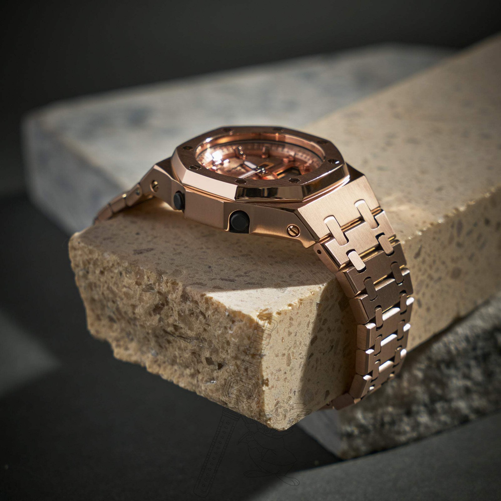 Casio GMA-S2100 G-Shock Watch – Rose Gold w/ Bracelet Mod – Mid-Size