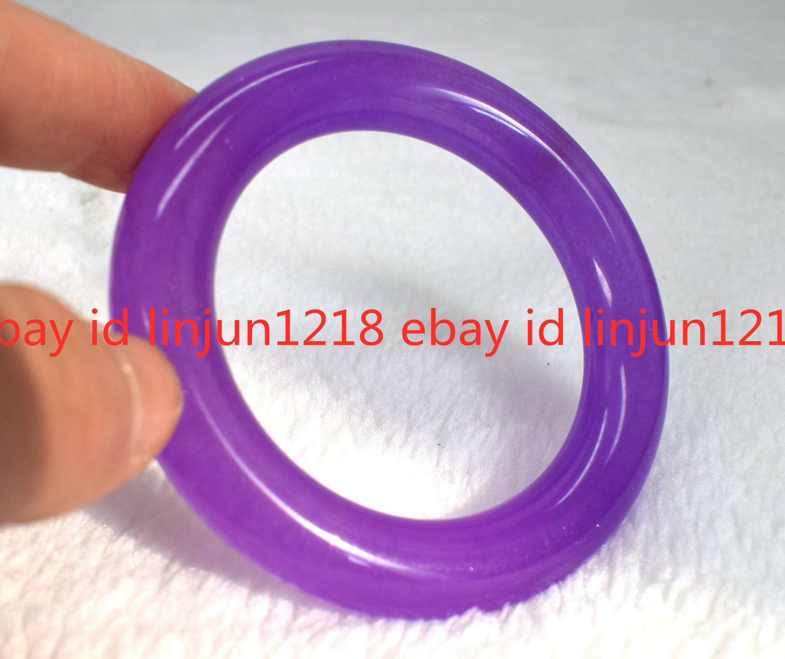 Beautiful Violet Alexandrite Jade Gemstone Round Bangle Bracelet 56-62mm Jewelry