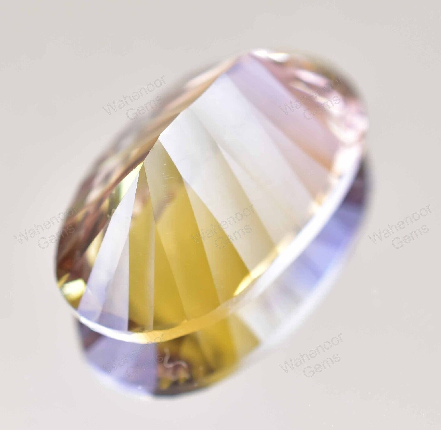 Flawless Natural Bi-Color Ametrine 19.60 Ct Oval Certified Untreated Gemstone