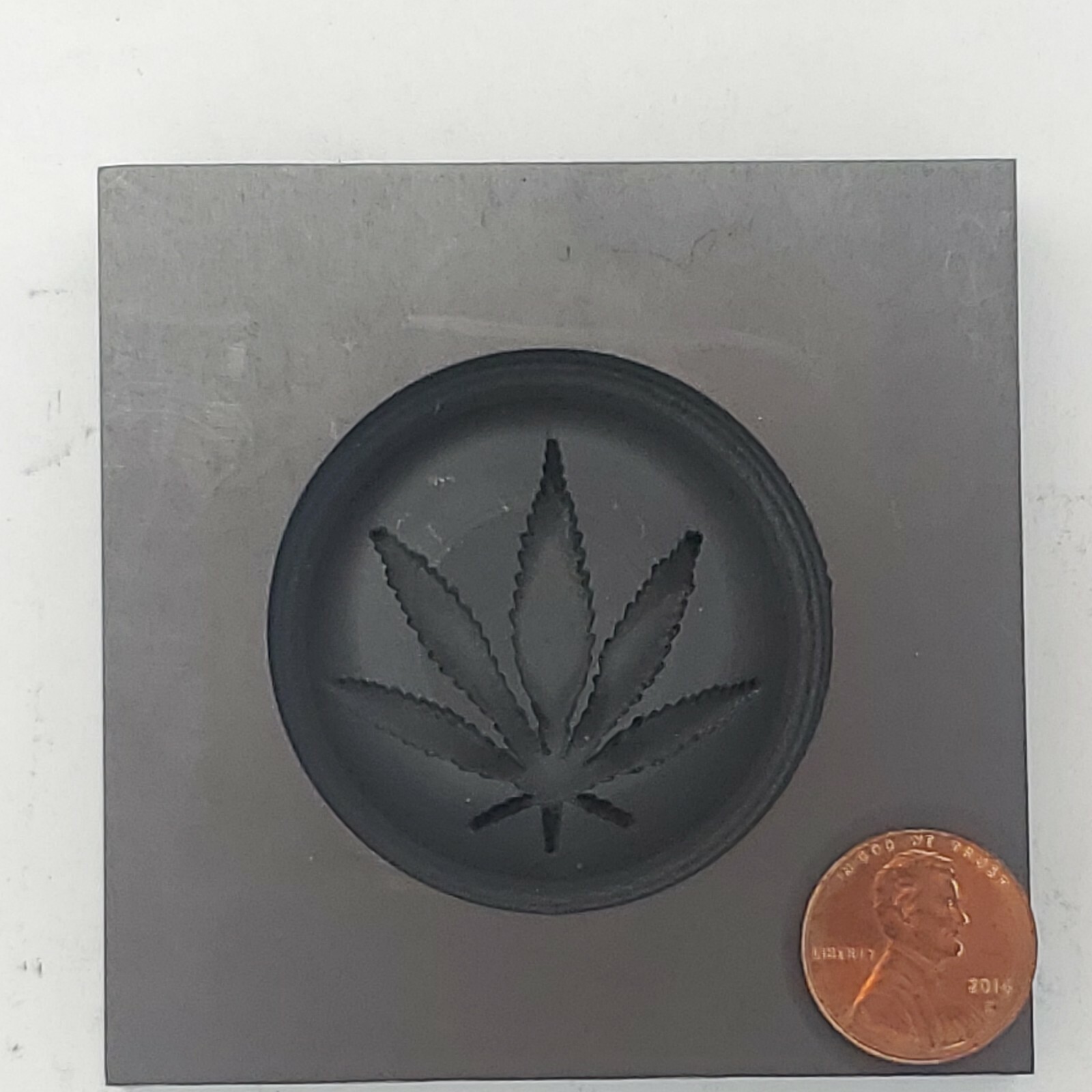 Pot Leaf 3D Graphite Ingot Mold for Casting Gold Silver Copper Tin Pewter Metal