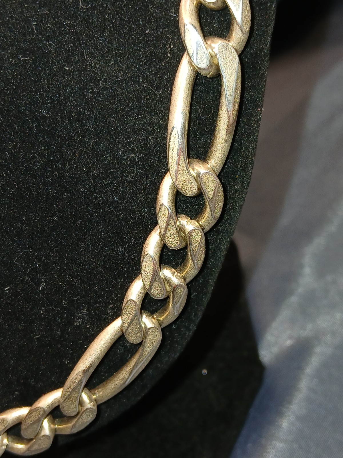 Sterling Silver 110 gram 3+1 Figaro / Cuban Link .925 Silver Italy 10.8MM