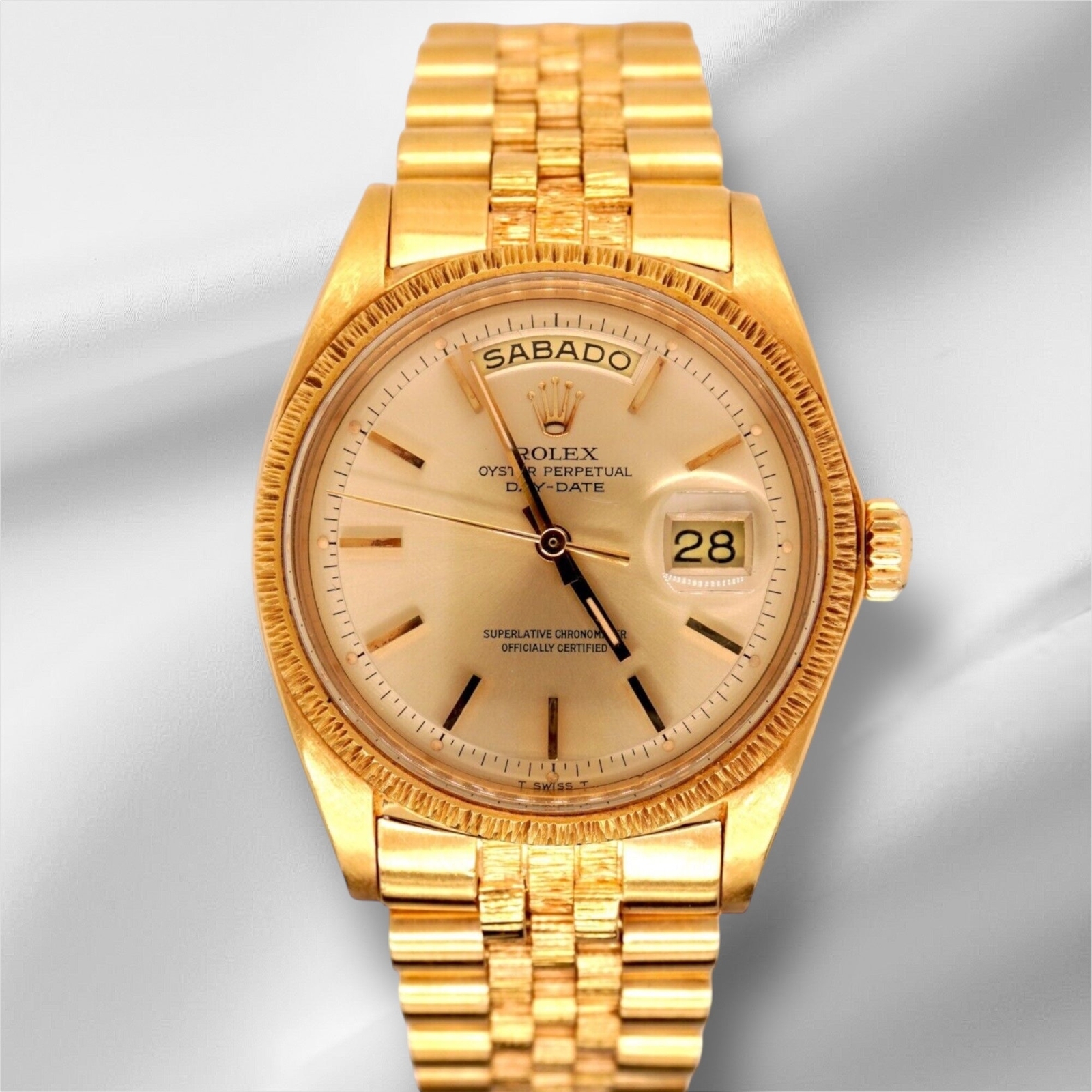 Rolex DAY DATE 36mm 18k Yellow Gold President BARK Jubilee Men’s Watch Ref 1807