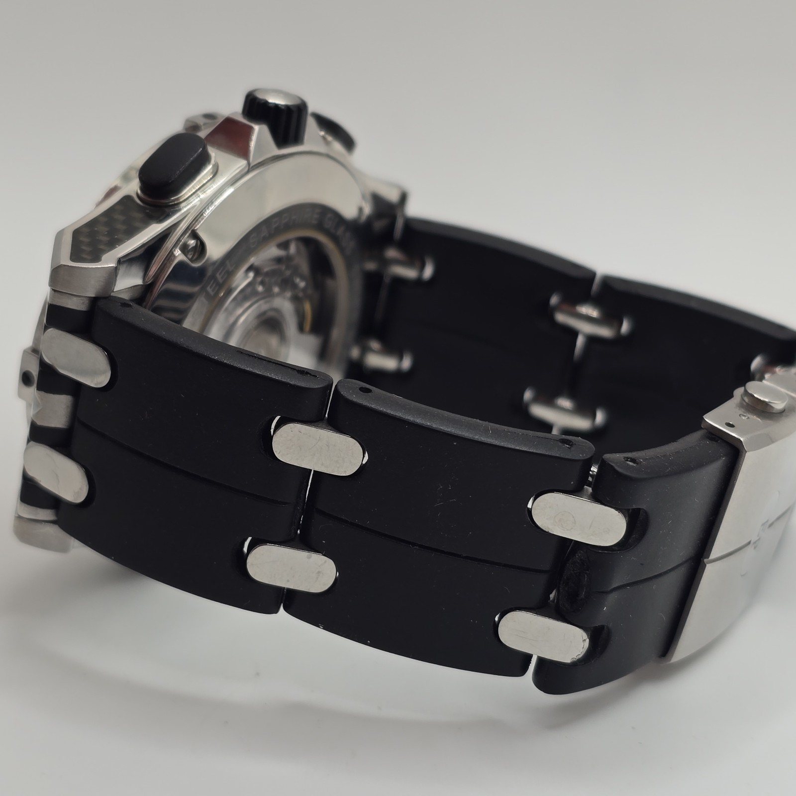 Pequignet Moorea Triomphe Automatic Chronograph Watch Carbon Fiber 44mm