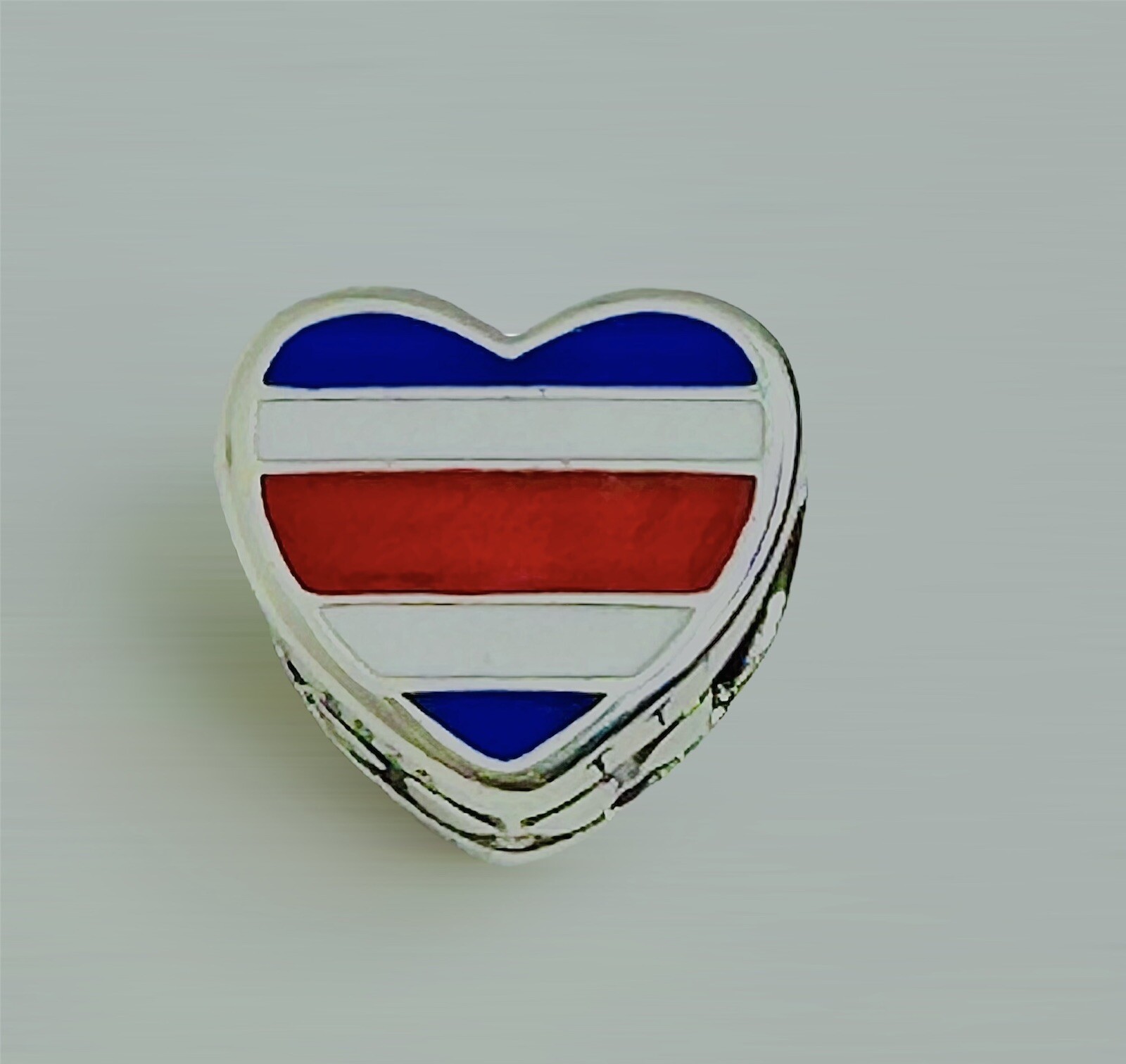Charm Sterling silver Heart Tricolor Costa Rica