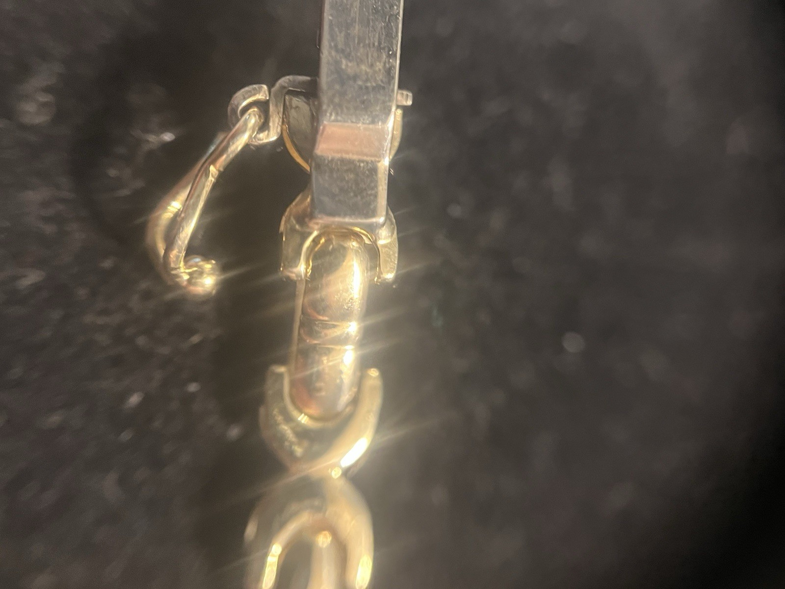 14K Solid Yellow Gold Bracelet REVERSIBLE Shiny Brushed Sides 7.25 In 6.24 Grams