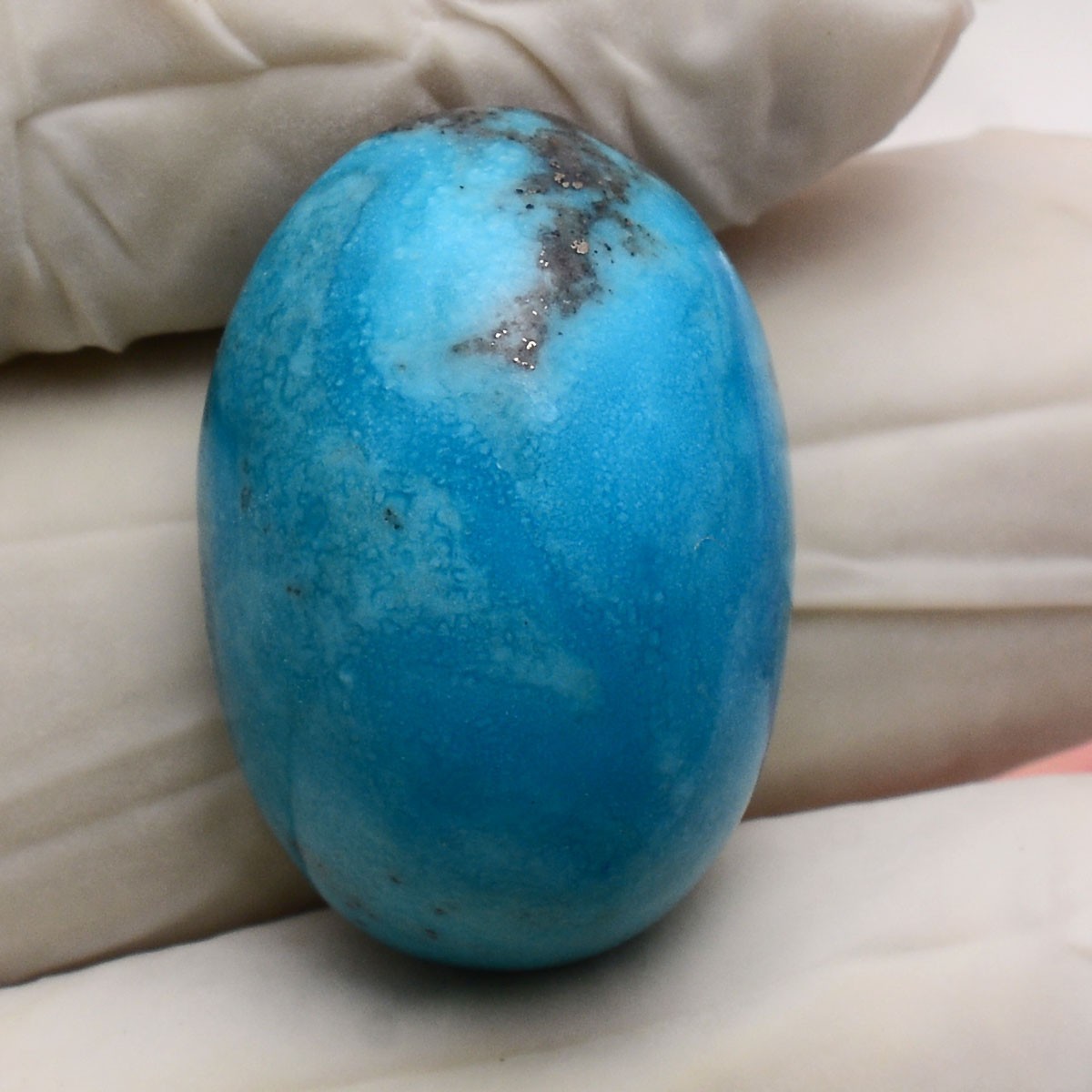 35.36 Cts Natural Persian Turquoise 23mmx16mm Oval Cabochon Untreated Gemstone