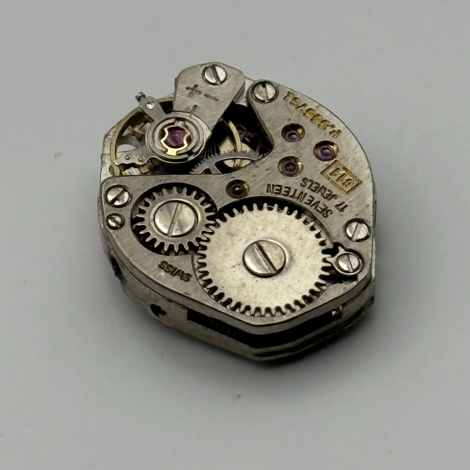 FHF 69-21 Watch Movement Rone 17 Jewels Swiss Manual Wind Parts Repair 15.3mm