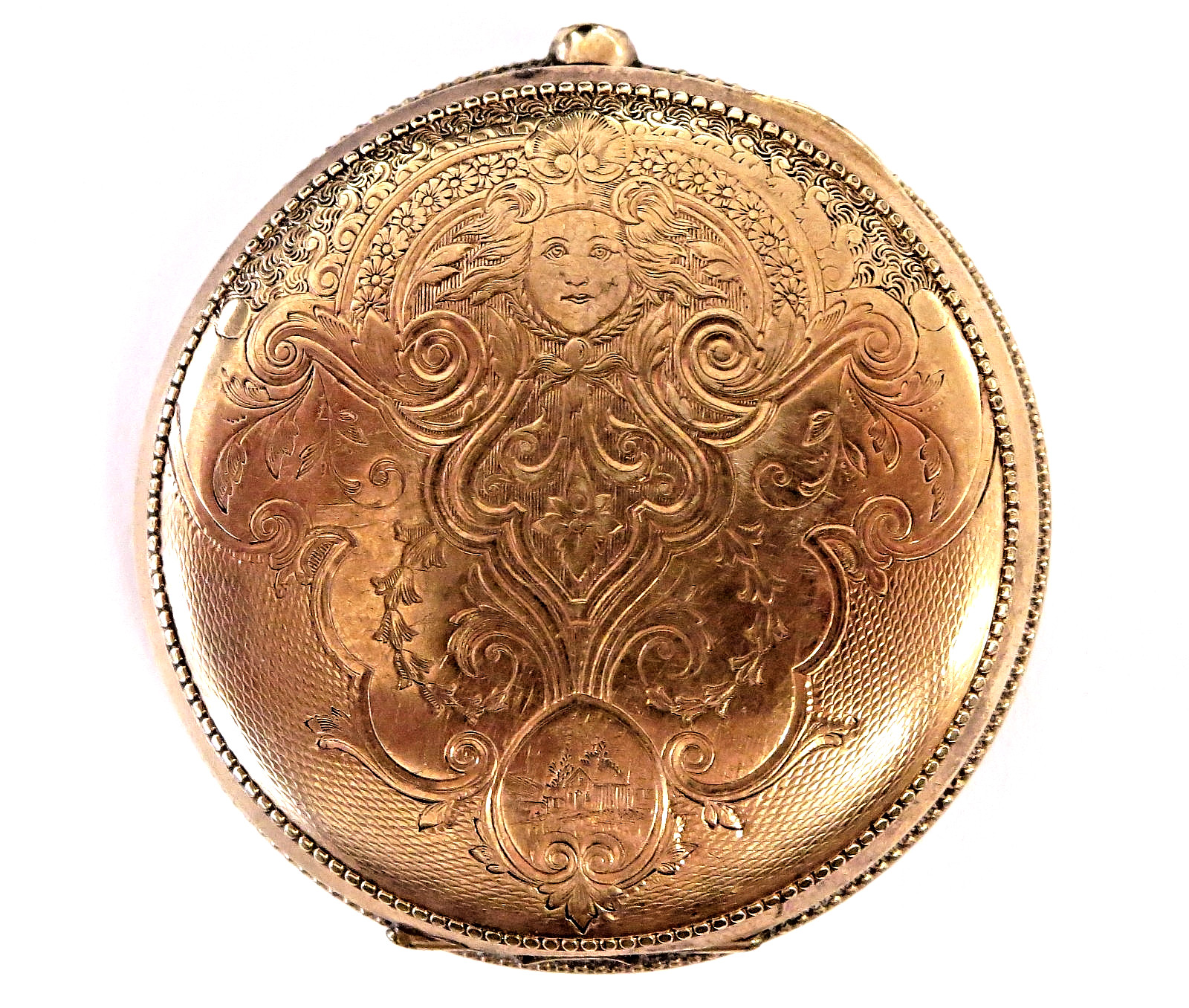 Antique Vintage VICTORY Men’s Pocket WATCH CASE Gold Filled Warranted 10 Years