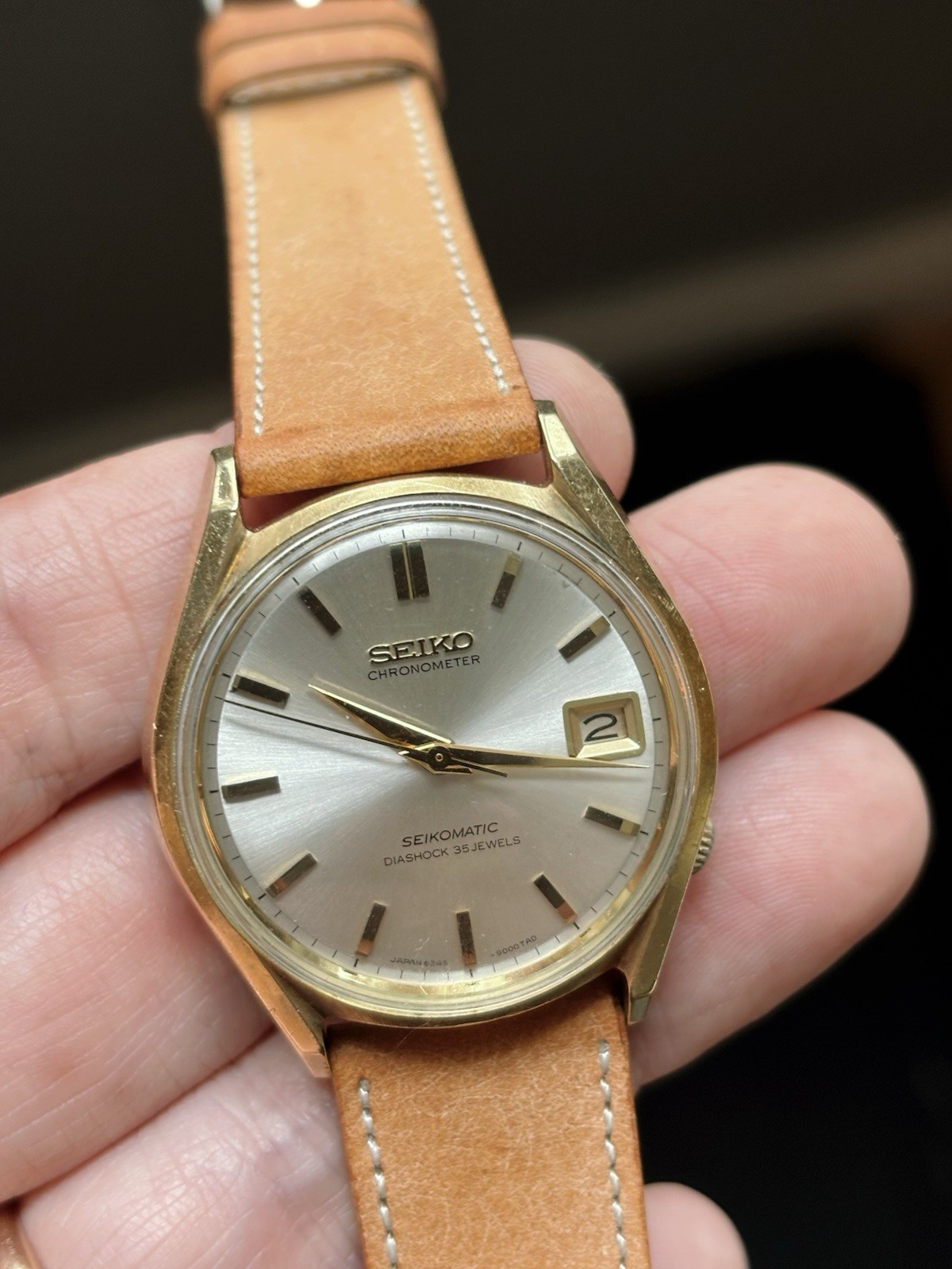 Seiko Seikomatic Chronometer 6245-9000 1966 Automatic Cap Gold