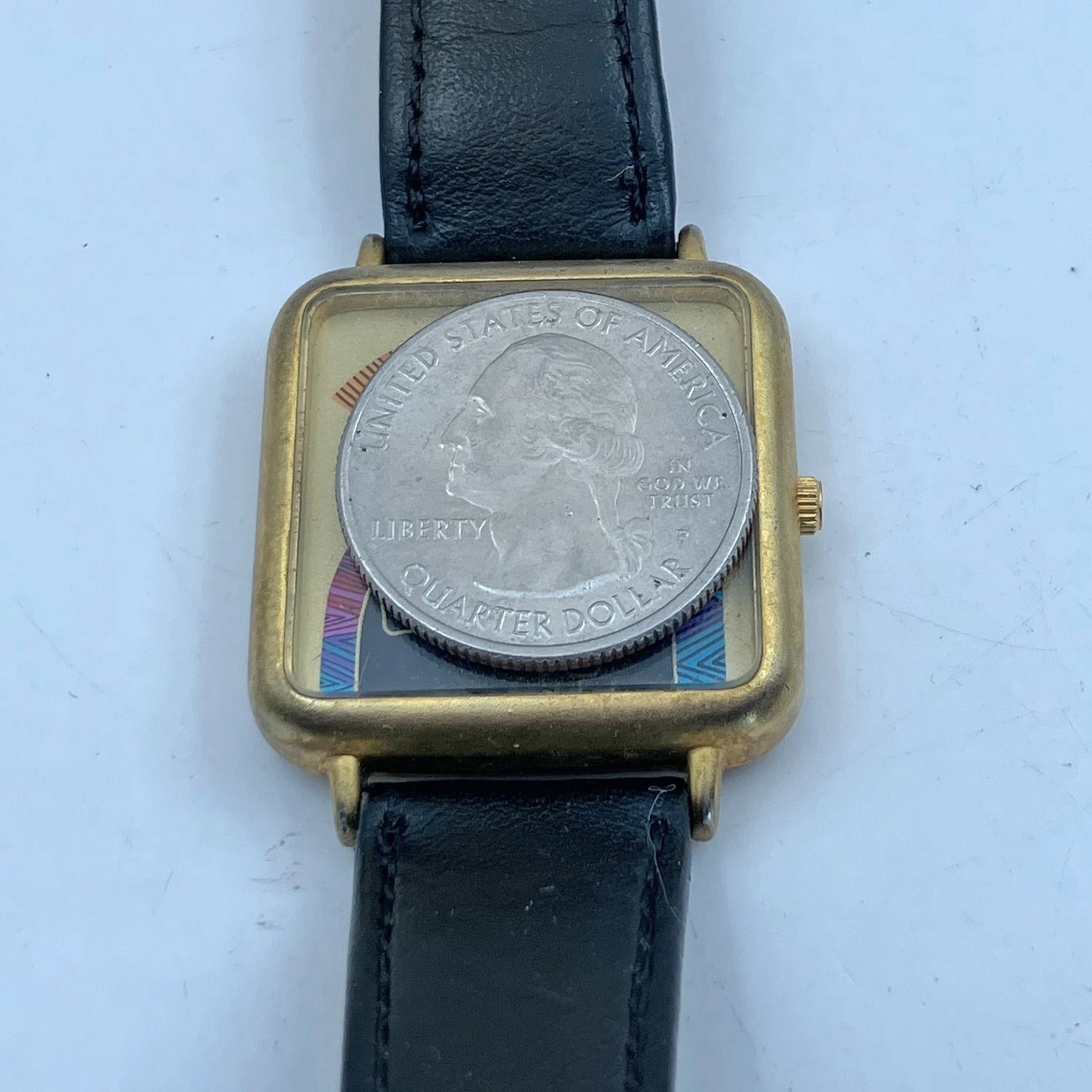 Vintage Laurel Burch Watch Embracing Horses 32mm Womens Mens