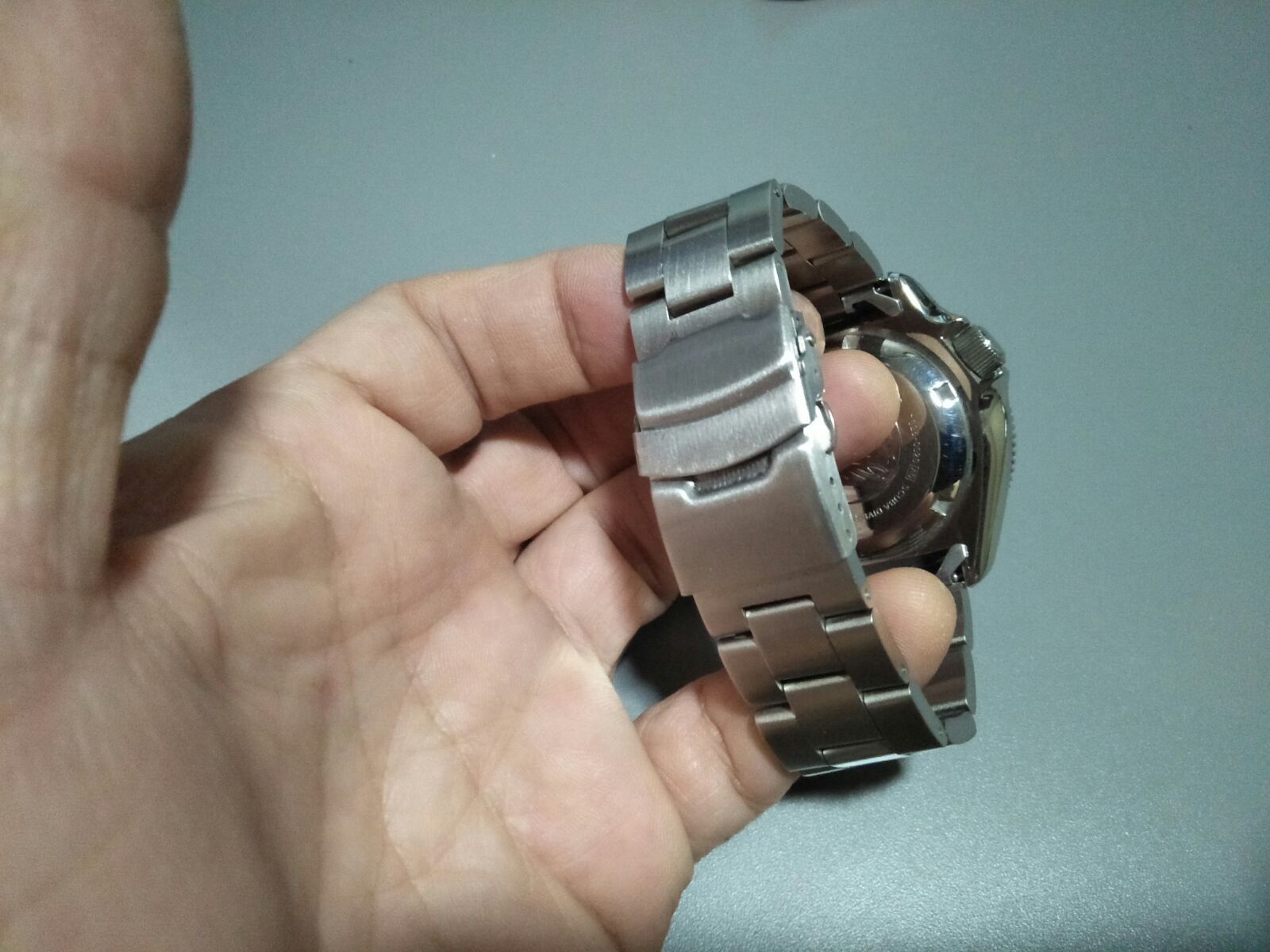 22mm Curved End OYSTER Solid Stainless Steel Watch bracelet, Band fits 7S26-0040
