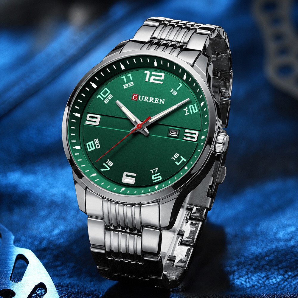 CURREN Men’s Casual & Business Quartz Watch – Steel Luminous Male Wristwatch
