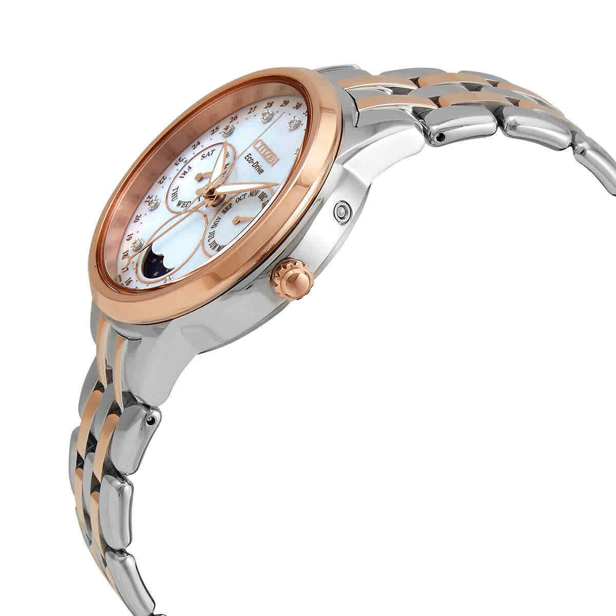 Citizen Calendrier Chronograph Diamond Eco-Drive Ladies Watch FD0006-56D