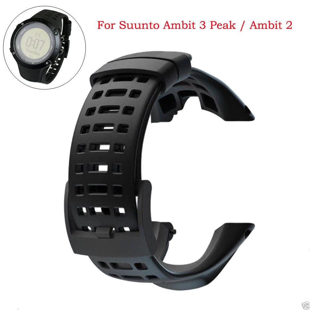 Rubber Watch Accessories Silicone Strap For Suunto Ambit 3 Ambit 2 Buckle