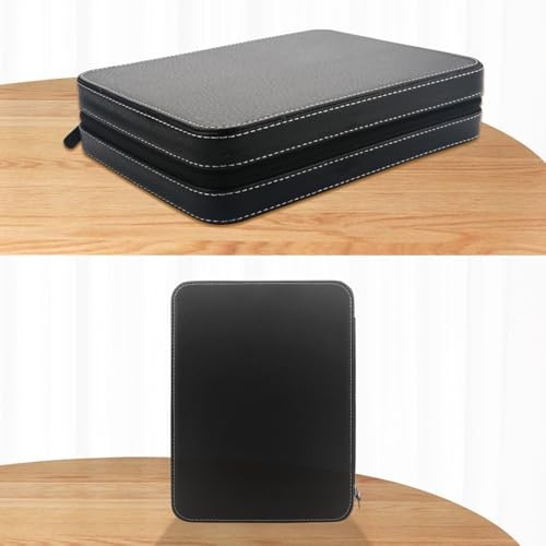 8 Slot Watch Box Faux Leather Storage Valet Premium Watch Storage Display Black