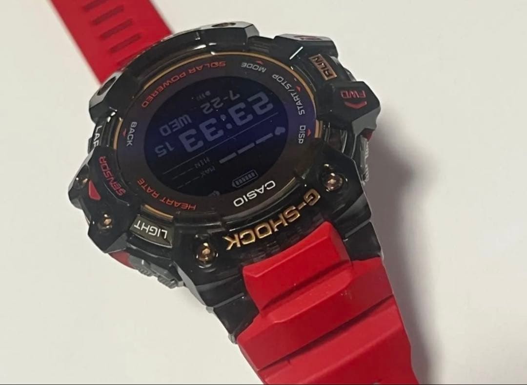 G-SHOCK G-SQUAD GBD-H1000-4A1JR GPS Heart Rate Red Used G804