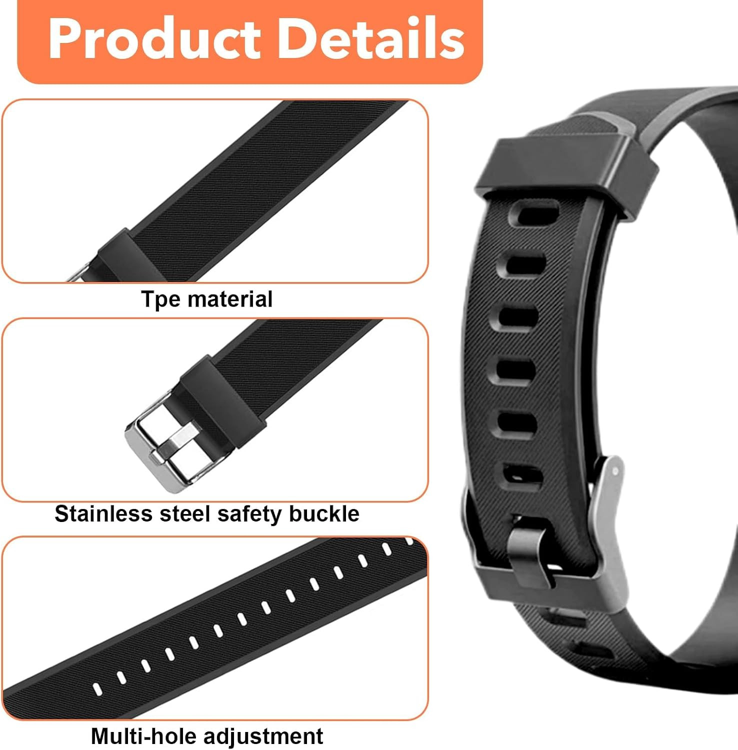 Watch Bands Replacement for Id115Plus HR, Very Fit Pro Activity Fitness Tracker