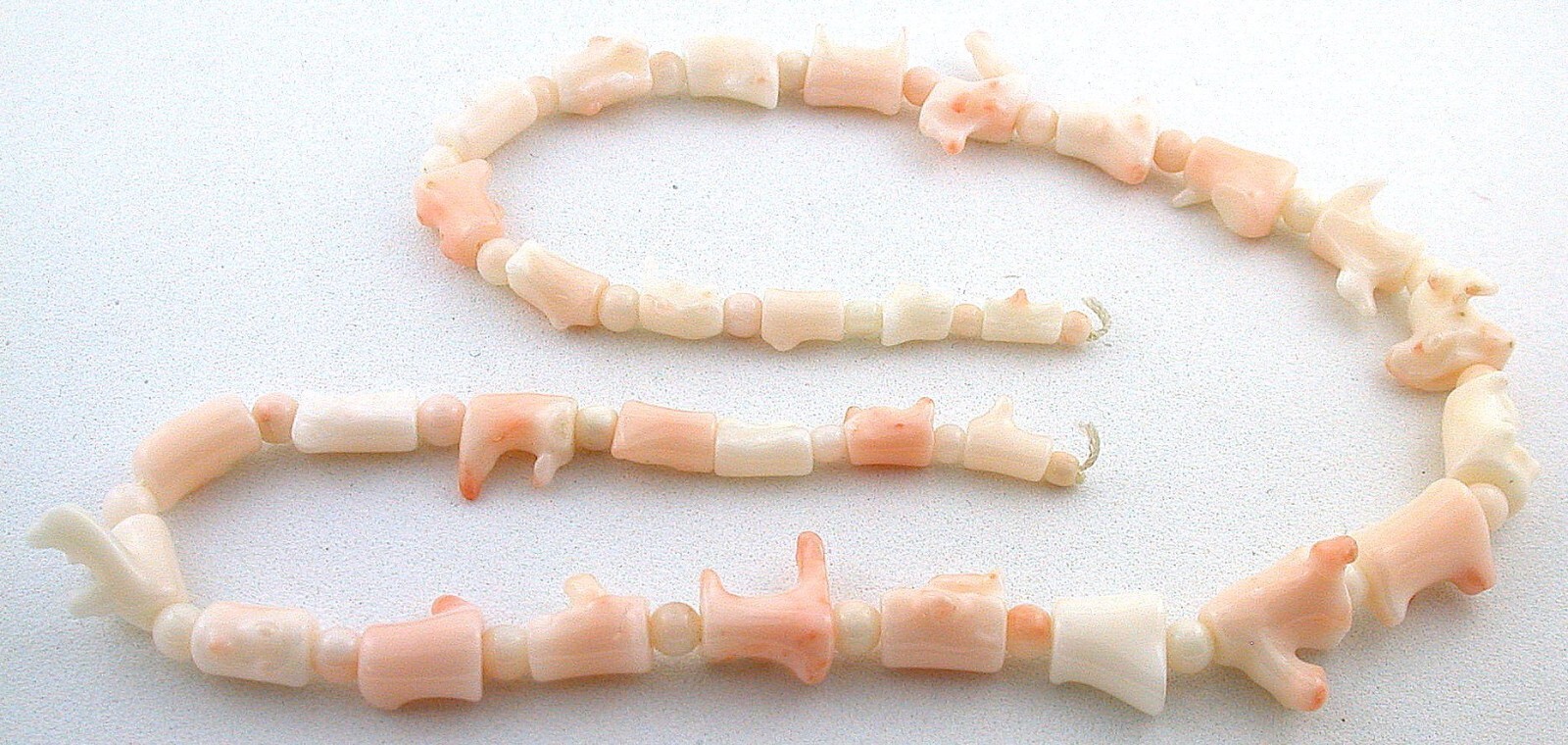 7mm To 12mm Branch 3mm – 4mm Round Spacer Italian Angel Skin Coral Bead Strand