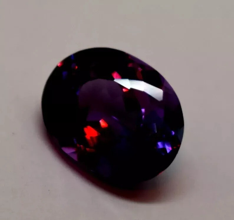 Color Changing Certified Oval Cut 10 Ct Natural Alexandrite Loose Gemstone
