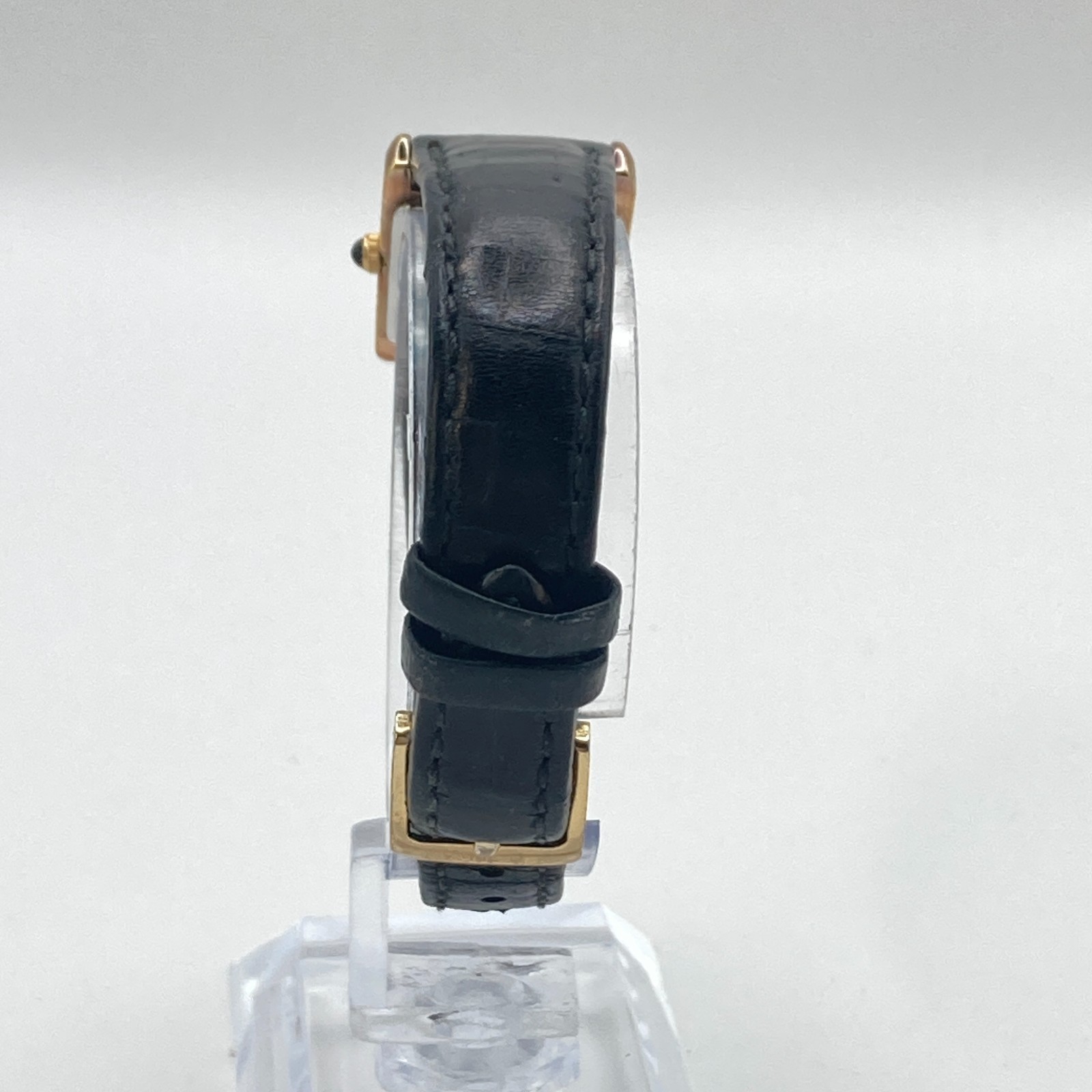 Vintage Seiko Women’s Tank Watch 18mm Gold Tone 1N01-0LK0 WR New Battery 7.5″