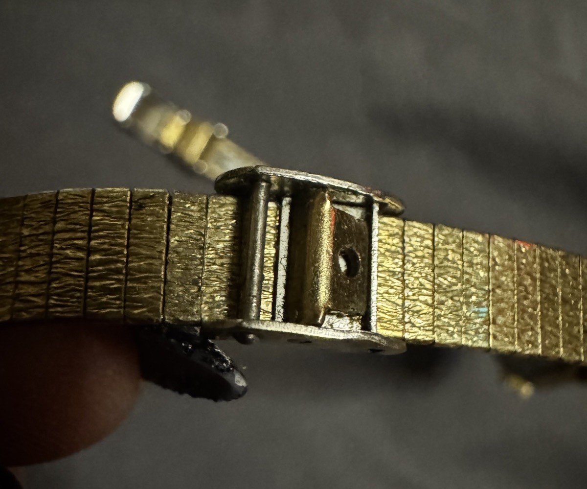 Vintage 10k RGP Waltham Ladies Gold watch elegant hidden Fold clasp rare find