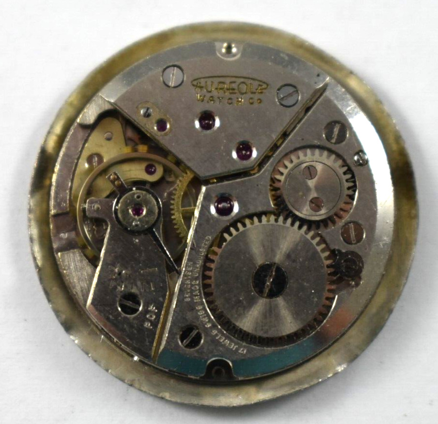 Vintage Aureole Manual Wind 17J Wrist Watch Movement lot.fl