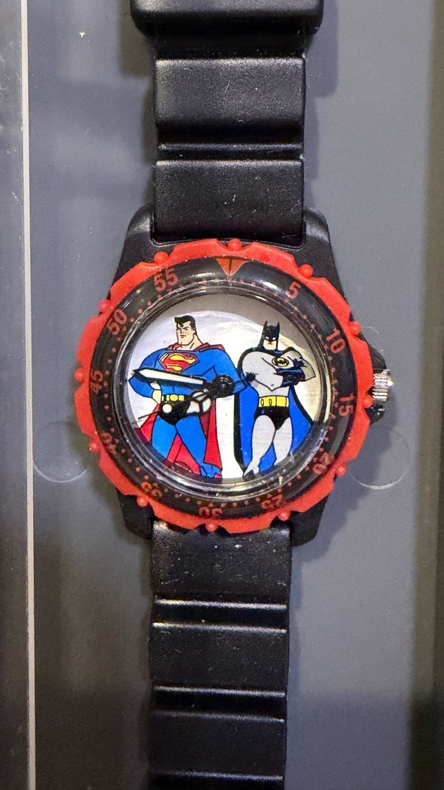 BATMAN & SUPERMAN WATCH Warner Bros Exclusive 1998 DC