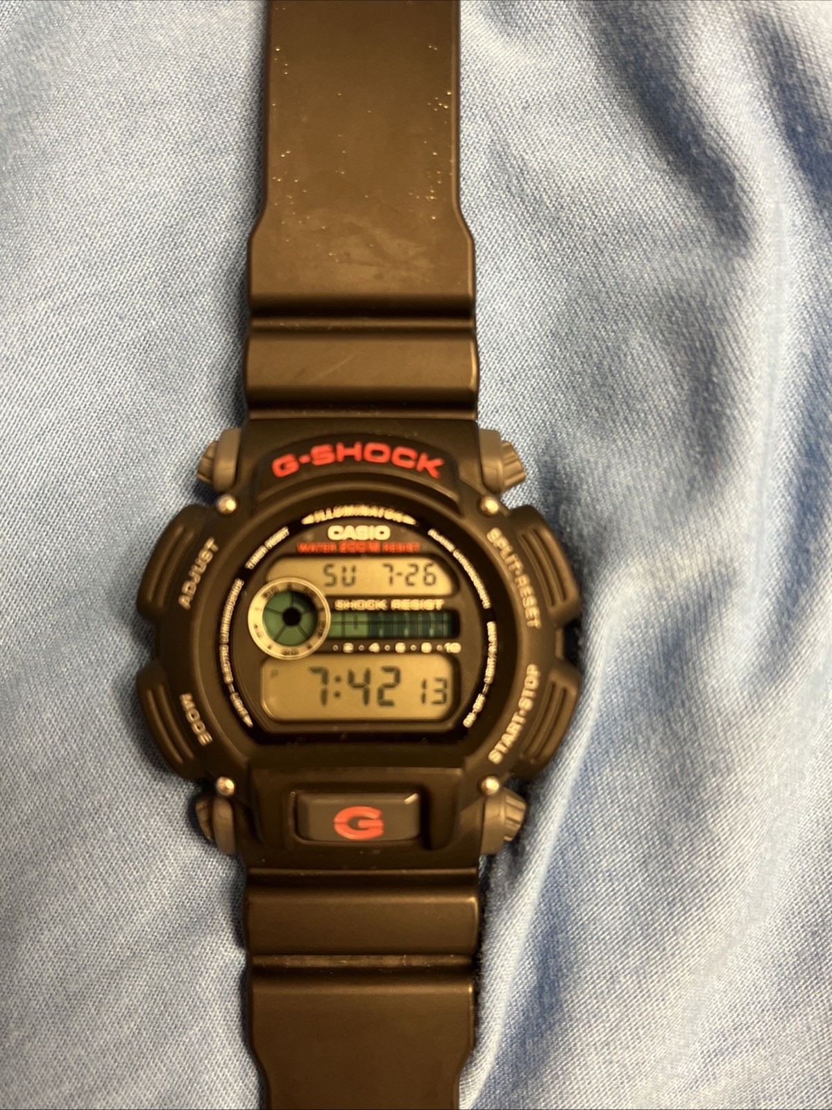 Casio G-SHOCK DW-9052 Module 3232 Watch Black Red Shock/Water Resist