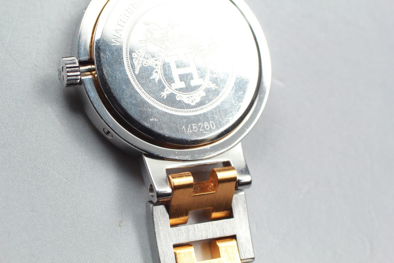 Vintage [NEAR MINT] HERMES Clipper 24mm Swiss made Qz Womens Watch From JAPAN