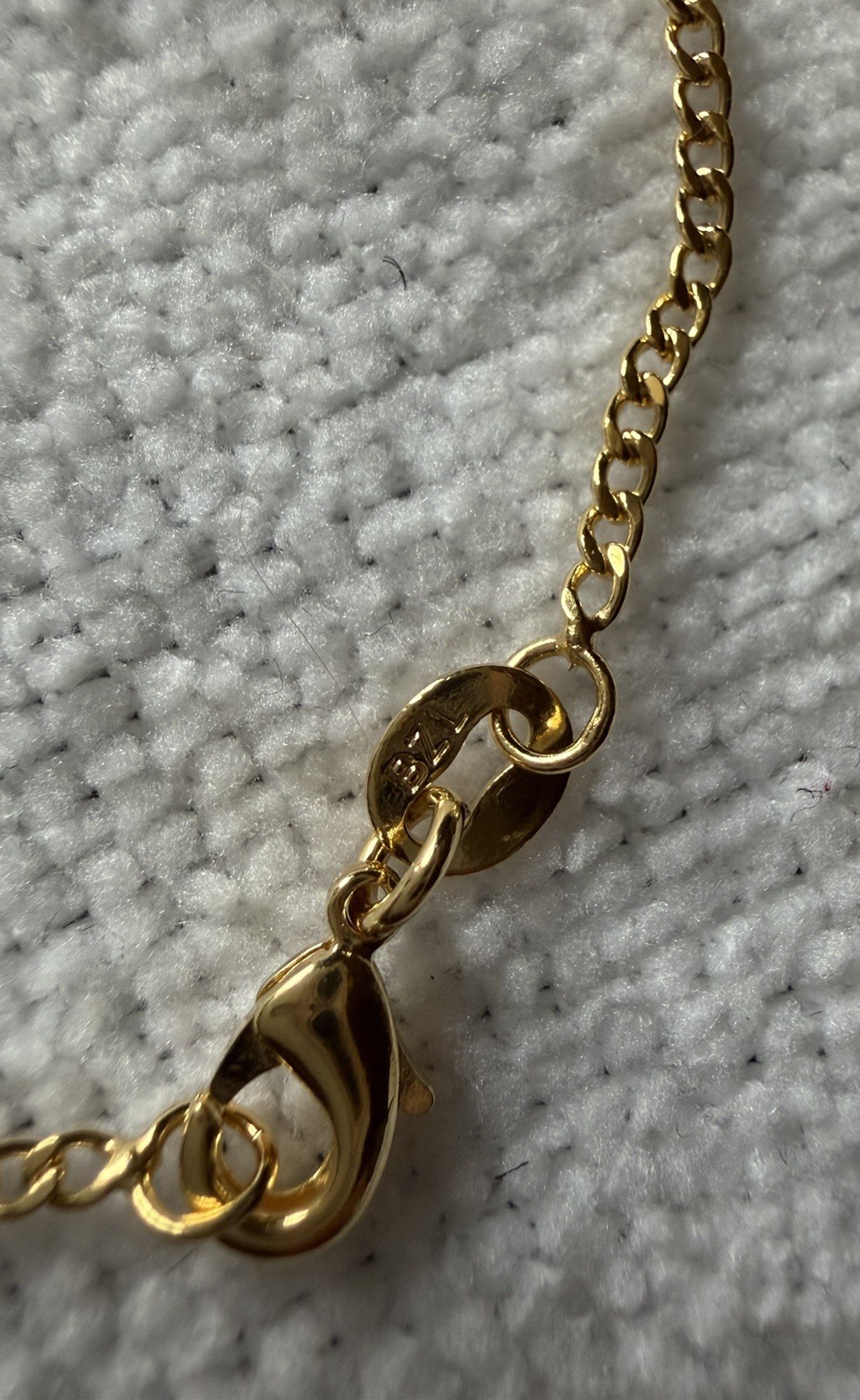 18” Greek Key Pendant Necklace; 18k Gold Filled with BZL GF stamped micro Cuban