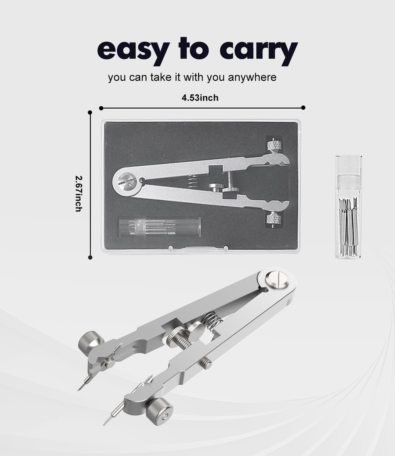 Freejoy Watch Spring Bar Plier Tool Kit, 6825 Spring Bar Tweezer Tool with Du…